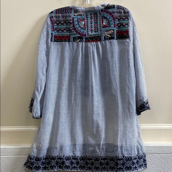 Soft Surroundings M Cotton embroidered tunic top - Picture 5 of 5